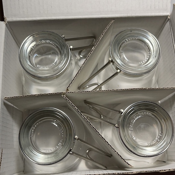 Bormioli Rocco Verdi Espresso Cup W/ Stainless Steel Handle Set of 4 Gift Boxed - Picture 9 of 14